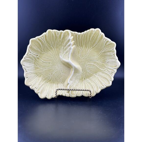 Woodfield Golden Fawn Two-Part Relish Dish by Steubenville - Picture 1 of 7